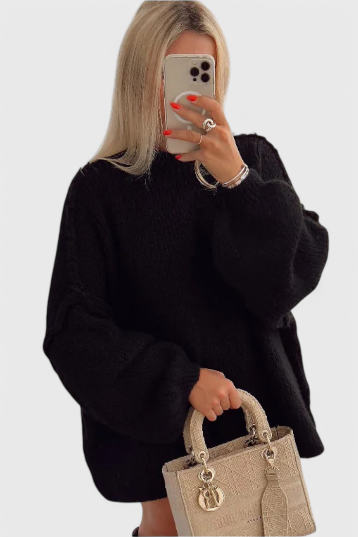 JULIETA | Suéter oversize con mangas abullonadas