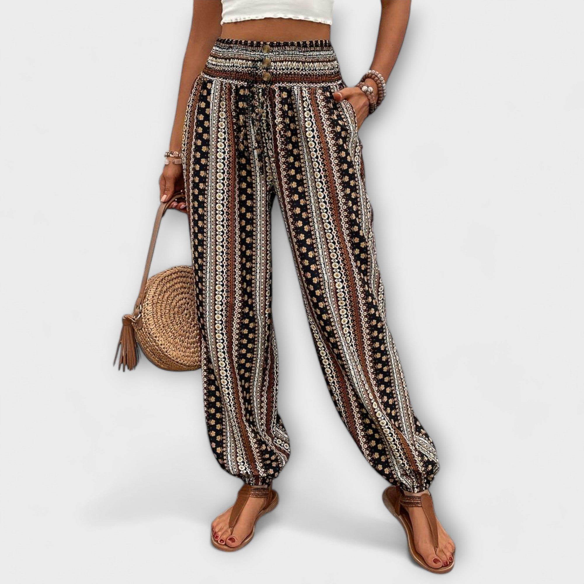 SALOMÉ | Pantalón de corte holgado estampado