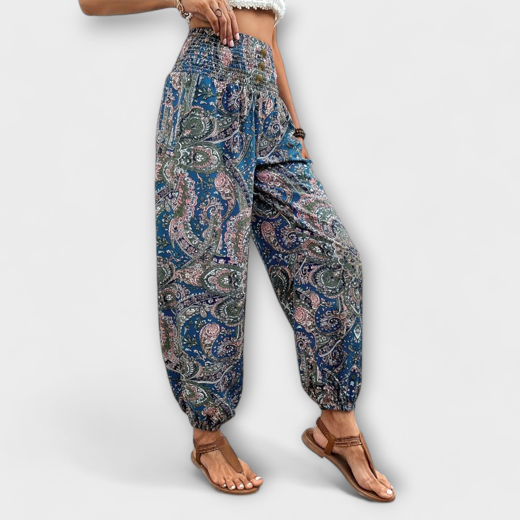 SALOMÉ | Pantalón de corte holgado estampado