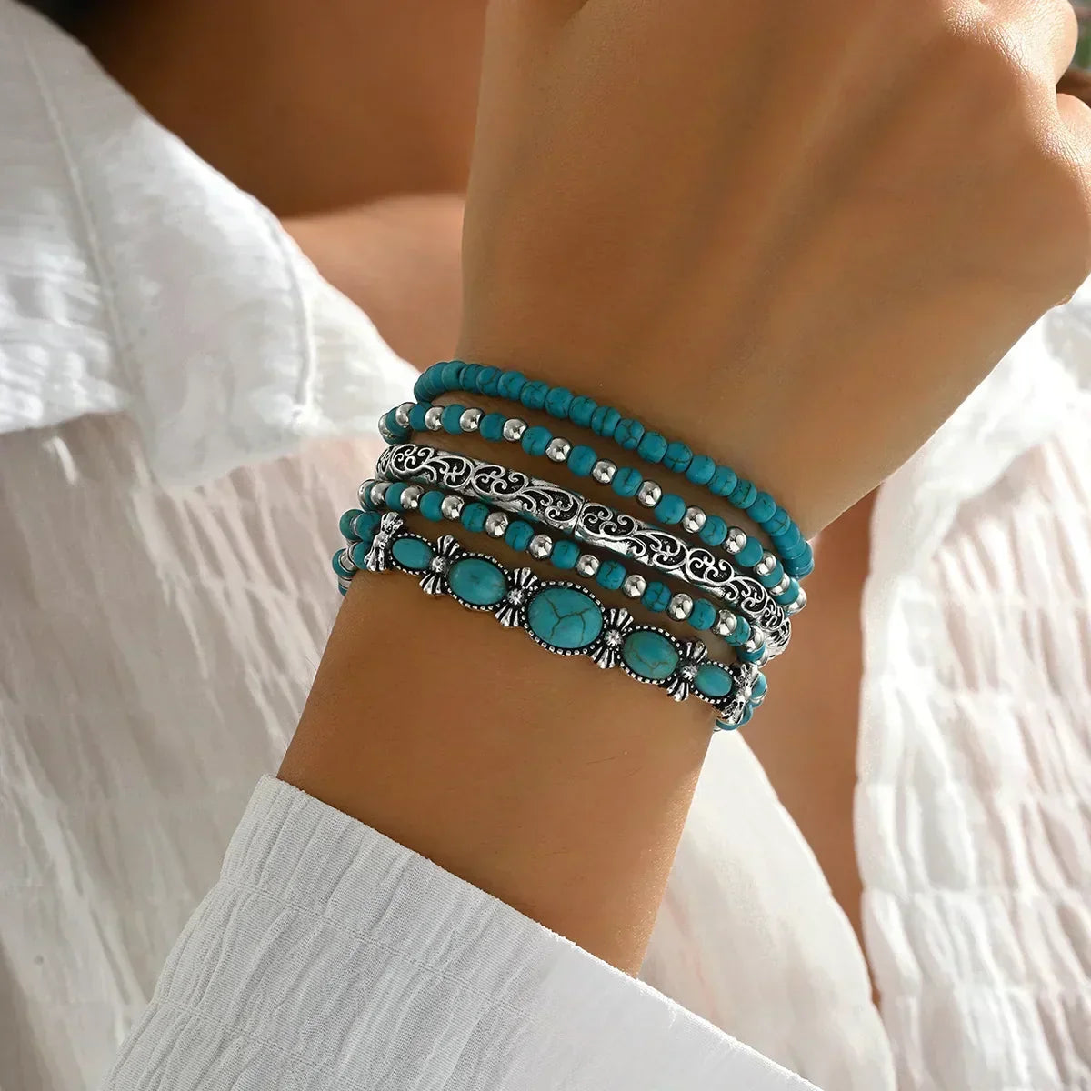 ROCIO | Conjunto de pulseras artesanales