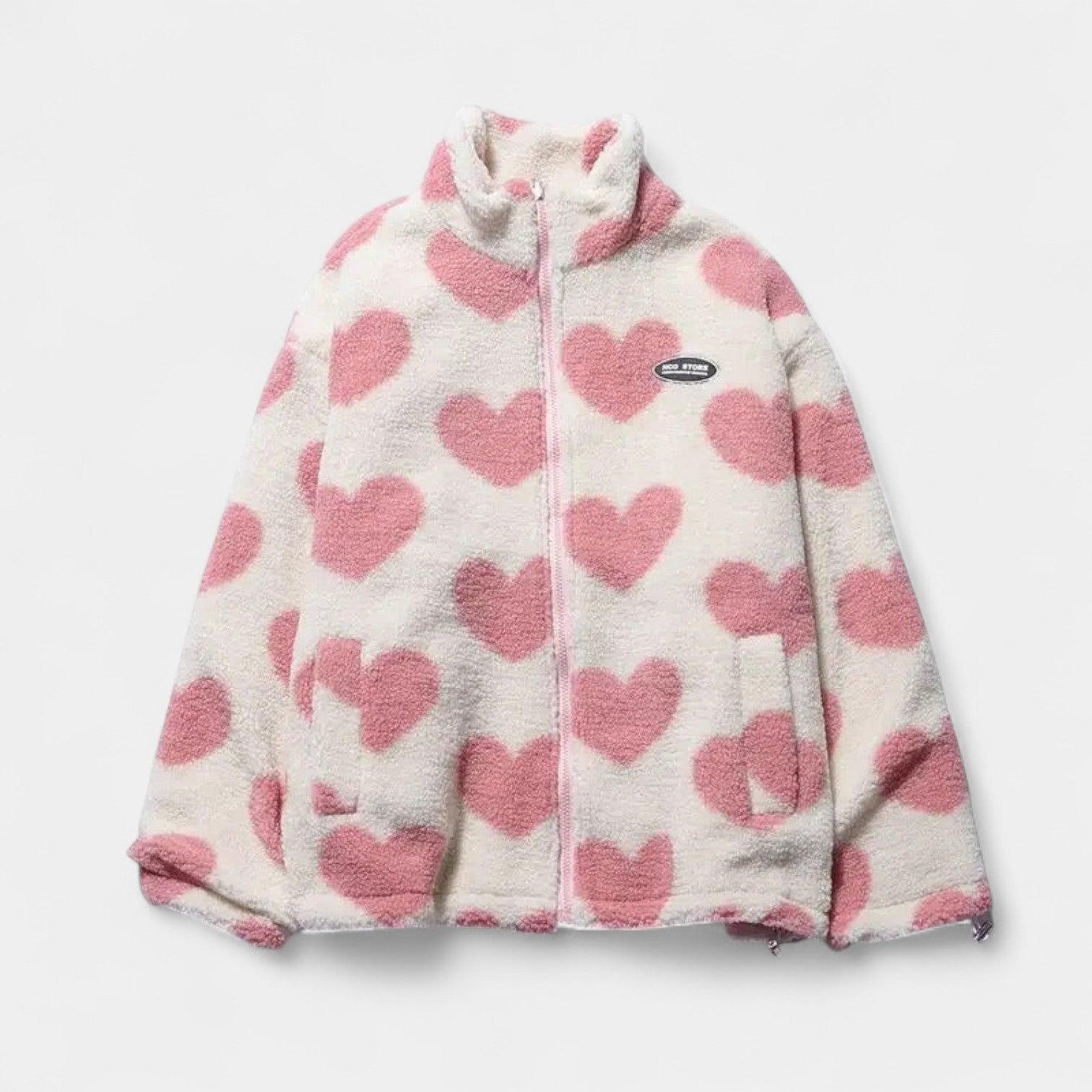 ALEJANDRA | Abrigo reversible con corazones