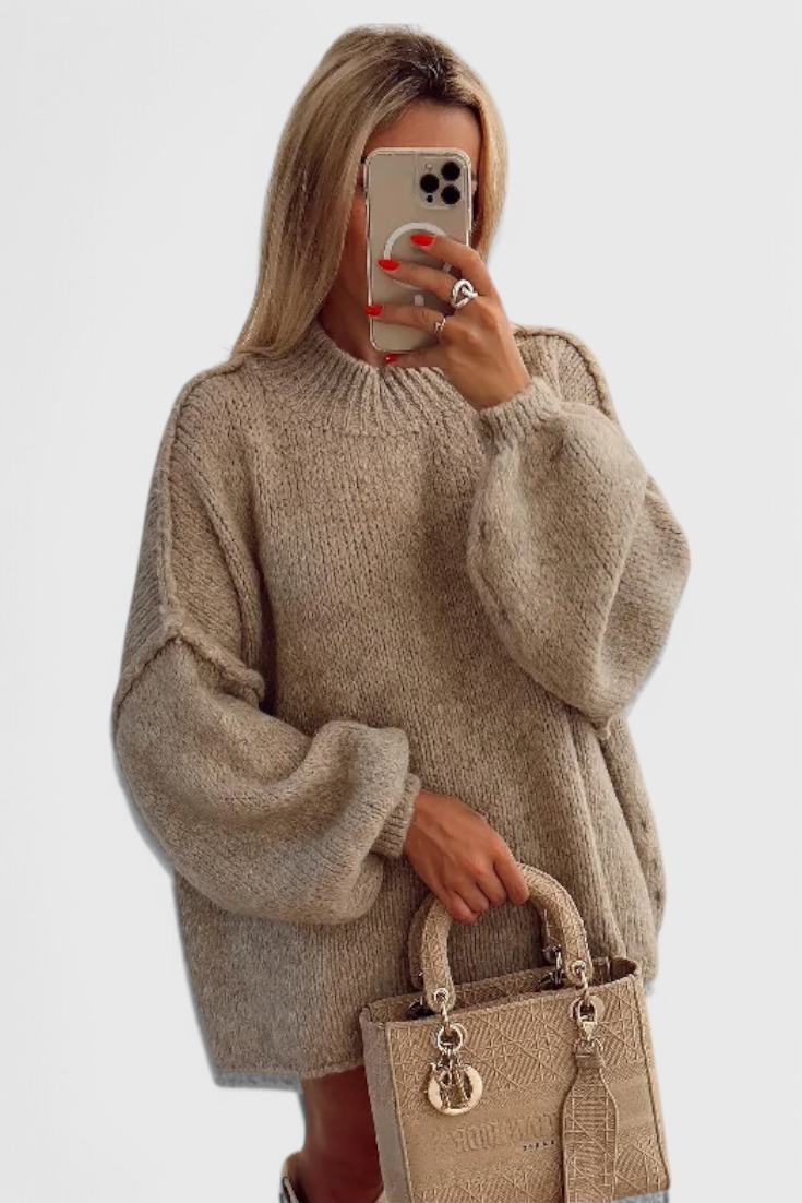 JULIETA | Suéter oversize con mangas abullonadas