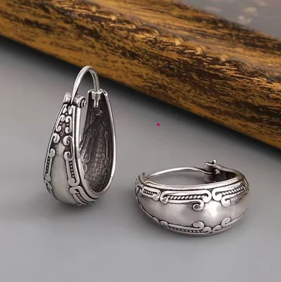 VALENTINA | Aretes argolla con mandala