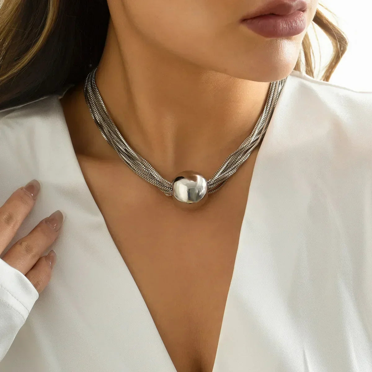 MARTA | Collar retro con cuentas multicolor