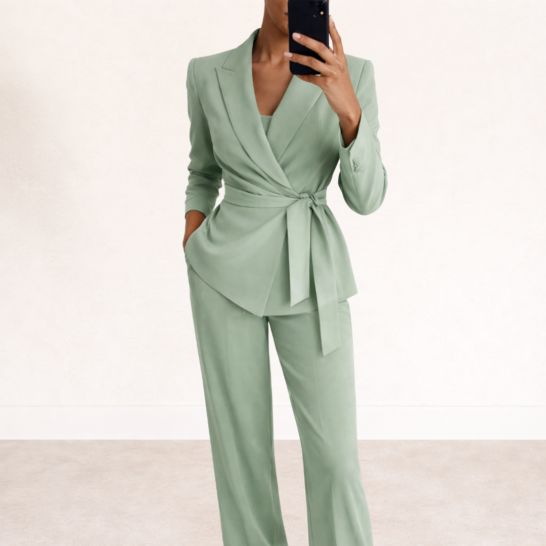 ANTONELLA | Conjunto con pantalón ancho