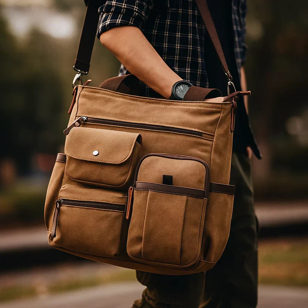 MONICA | Bolso de ante espacioso