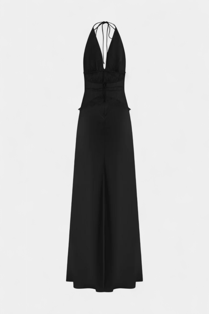 ISABEL | Vestido largo con escote halter