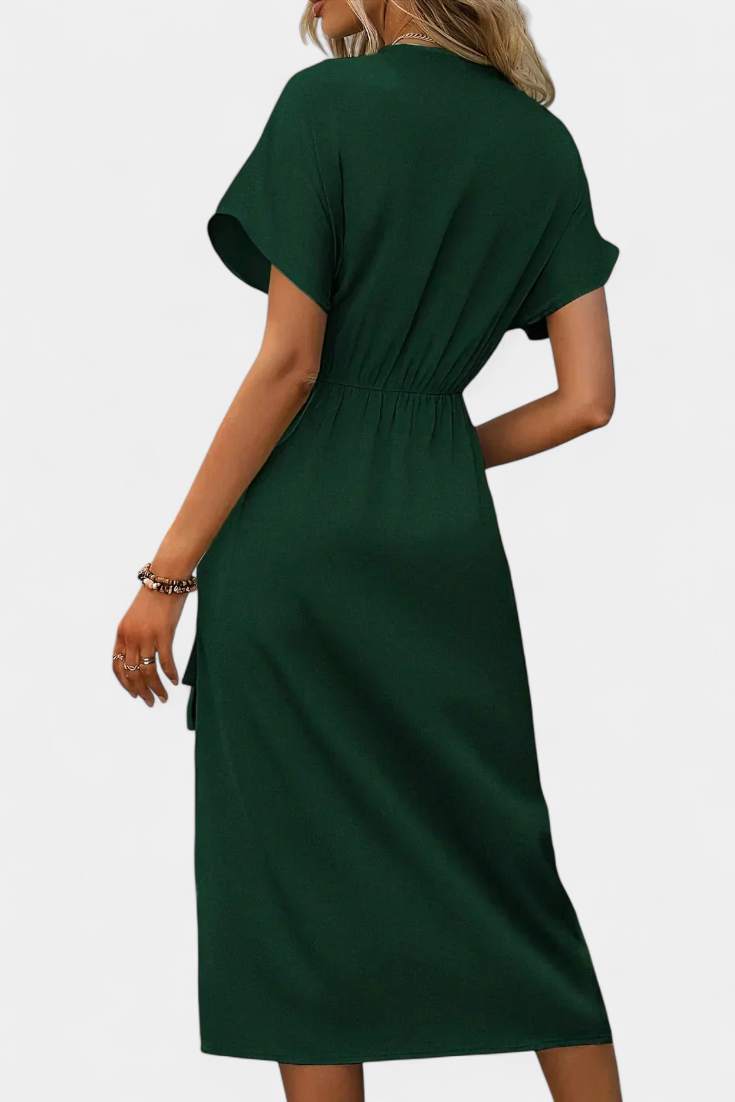 ALEJANDRA | Vestido cruzado con escote en V