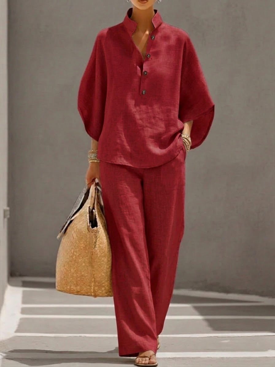 YAZMÍN | Conjunto con pantalón amplio